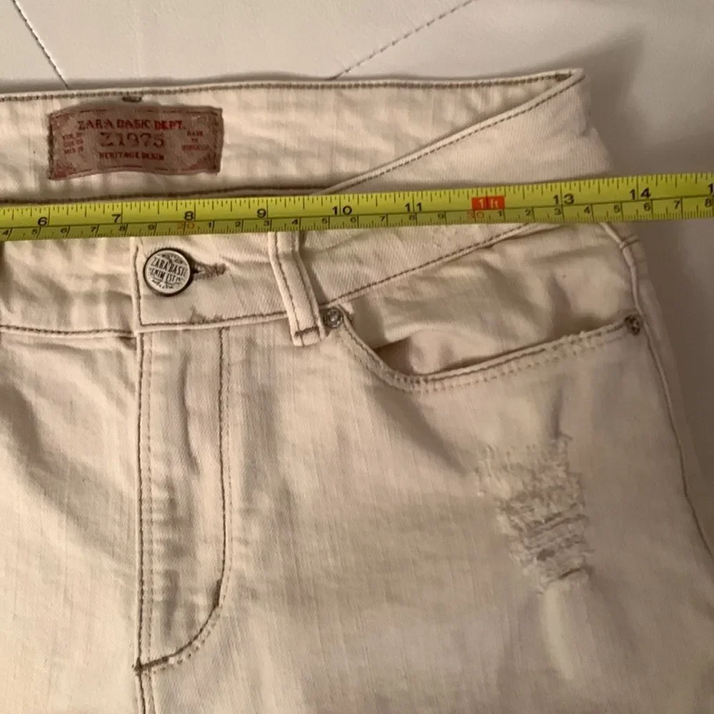 Zara Basic Heritage Skinny Distressed Denim Women’s Jeans Size 4